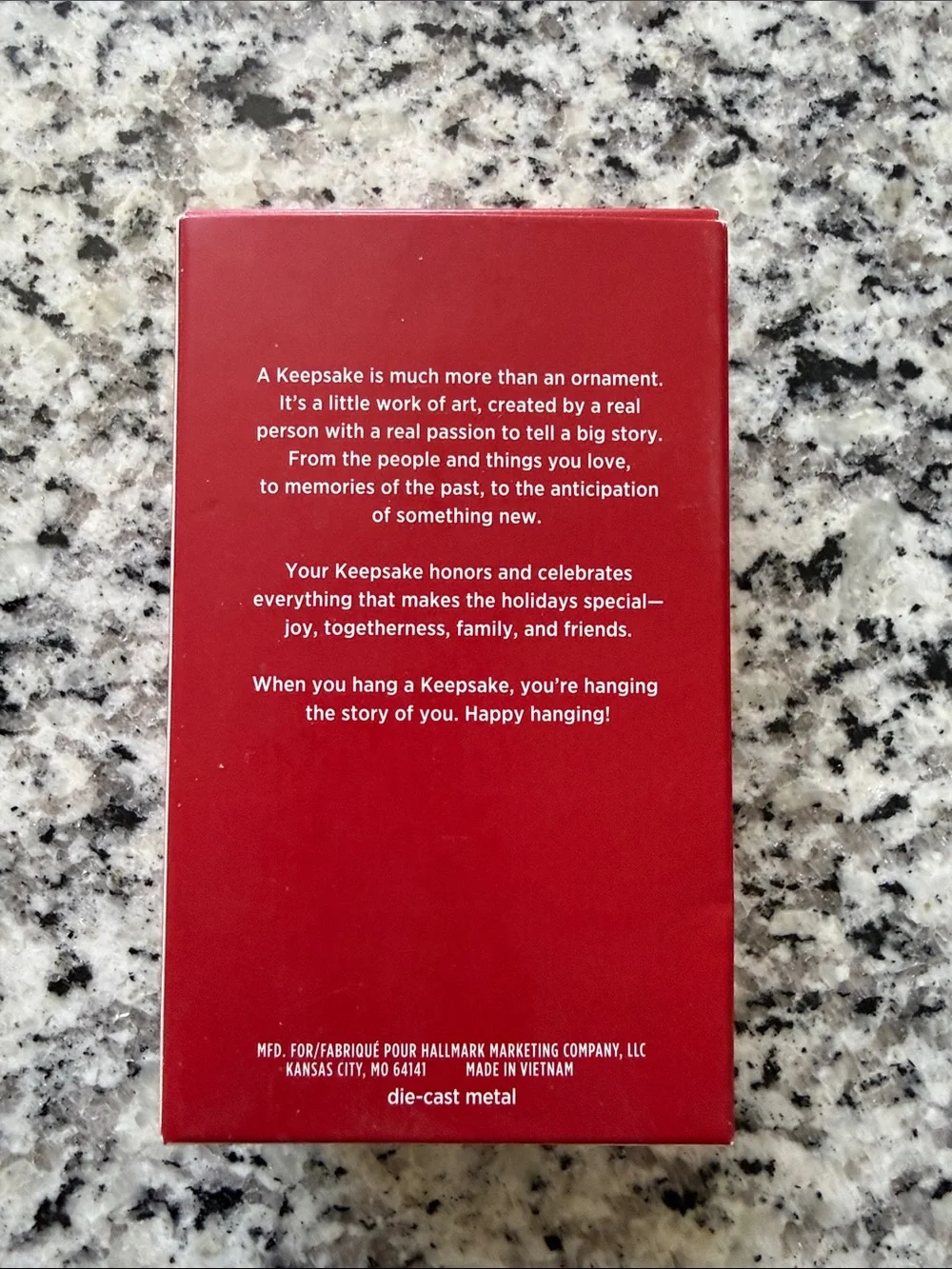 Hallmark keepsake ornament